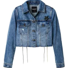 Джинсовая куртка Power со шнуровкой Джинсовая куртка Power со шнуровкой