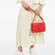 Юбка миди с цветочным принтом Юбка миди с цветочным принтом