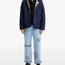 Джинсы с принтом Джинсы с принтом