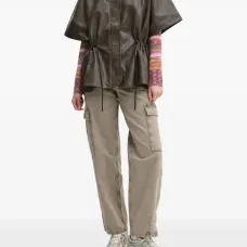 Джинсы карго с разрезами