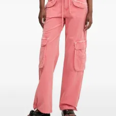 Брюки карго с бахромой