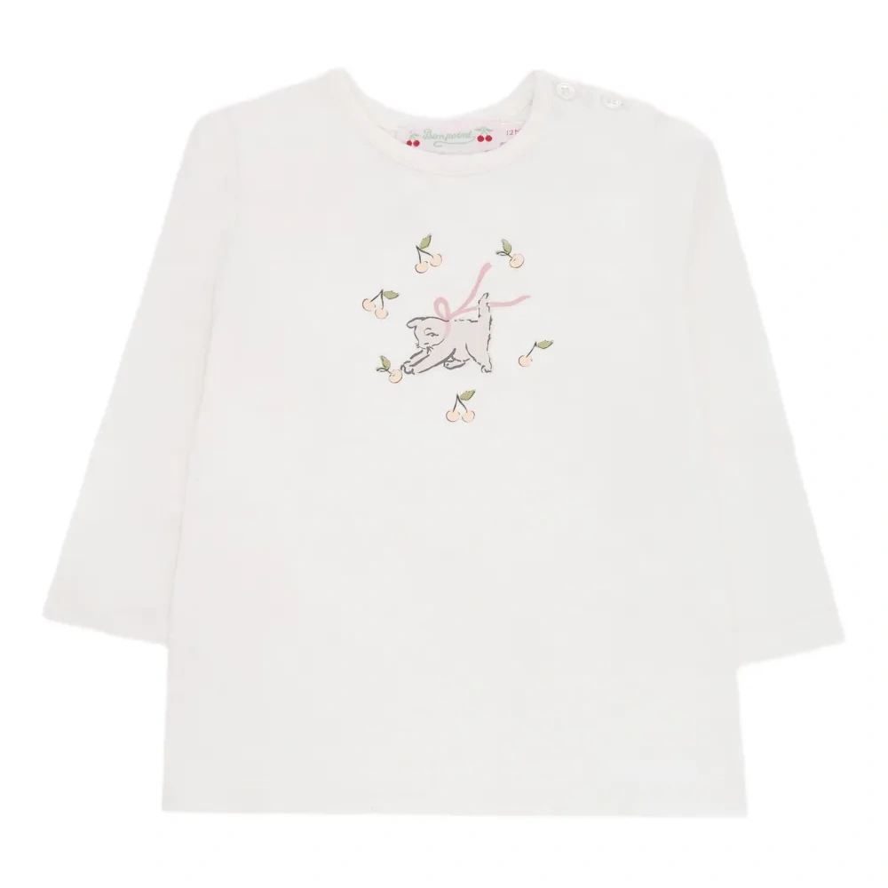 футболка с длинными рукавами и принтом