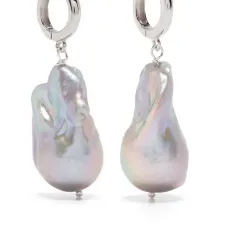 Серебряные серьги Host с жемчугом