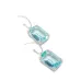 aquamarine crystal hoop earrings