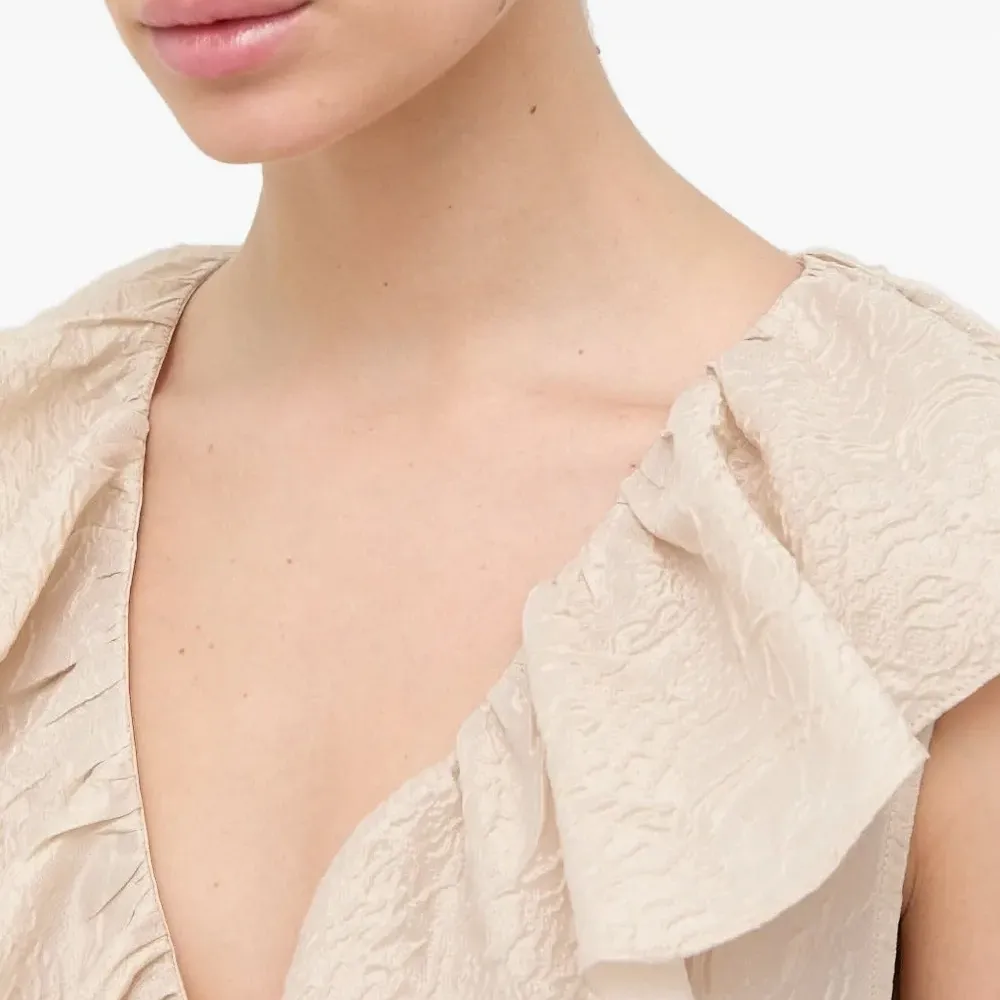 Платье мини с оборками