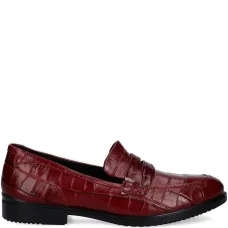Лоферы с тиснением под кожу крокодила