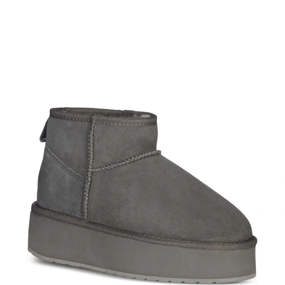 Ботинки на платформе с подкладкой из овчины