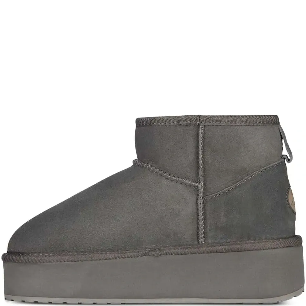 Ботинки на платформе с подкладкой из овчины