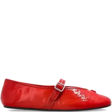 лакированные балетки с пряжками лакированные балетки с пряжками