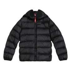 Стеганый пуховик с капюшоном Стеганый пуховик с капюшоном