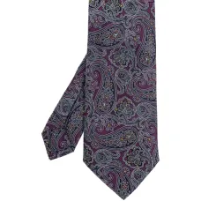 шелковый галстук с принтом пейсли