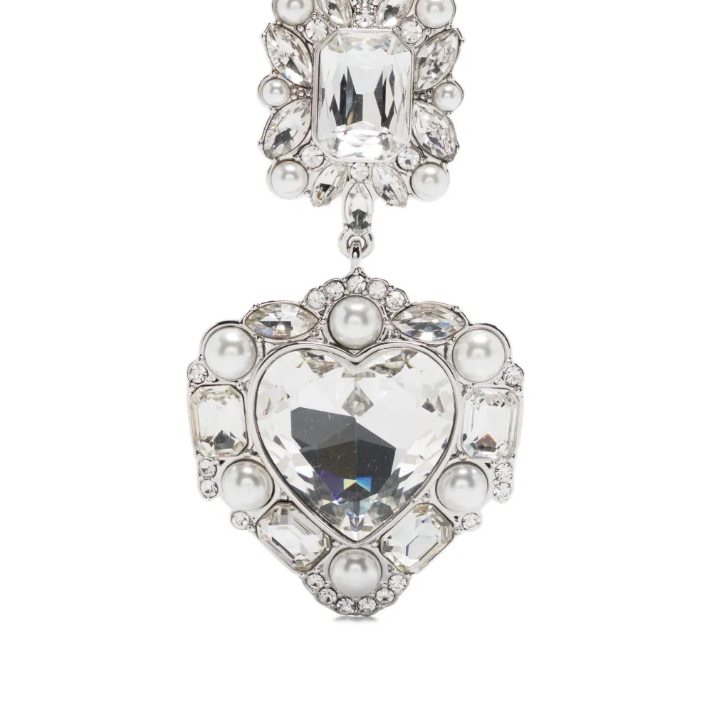 серьги с кристаллами