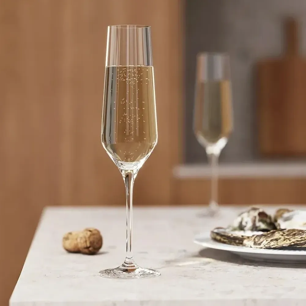 Бокал для шампанского с кристаллами