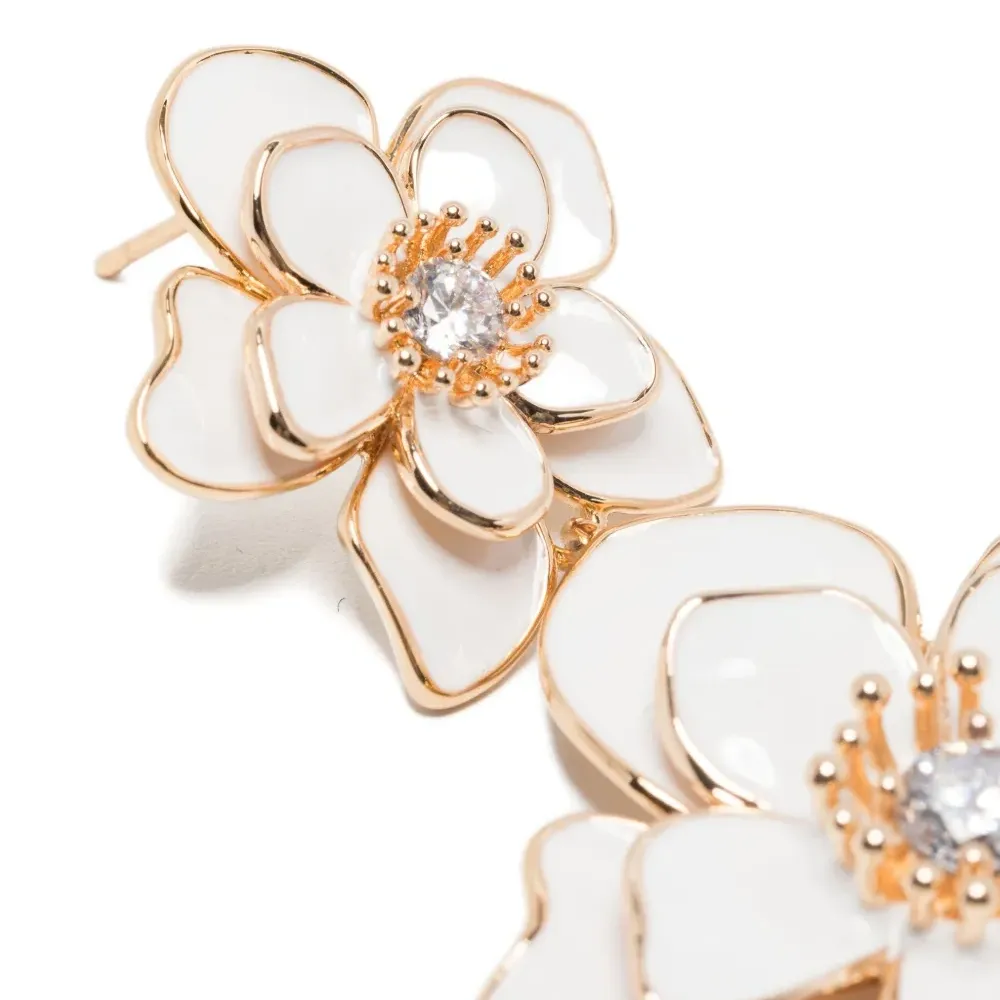 серьги в форме цветов серьги в форме цветов