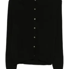 Кардиган тонкой вязки с круглым вырезом