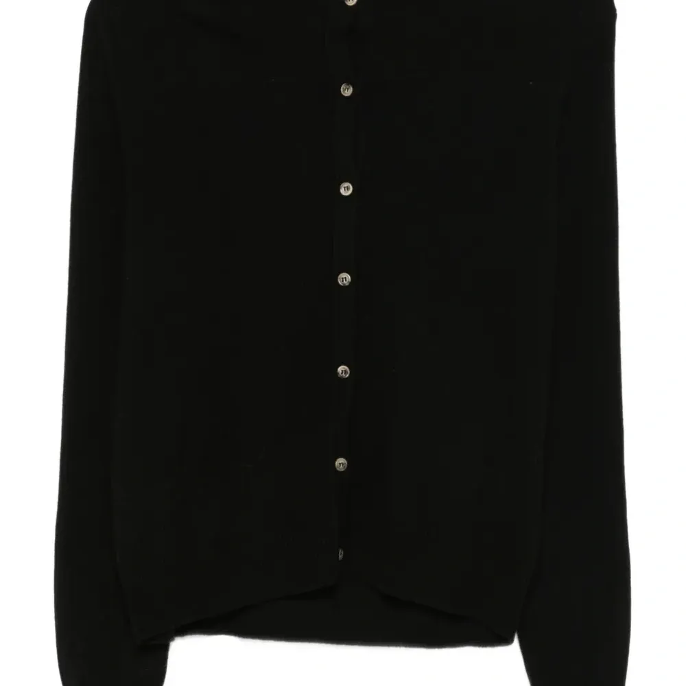 Кардиган тонкой вязки с круглым вырезом