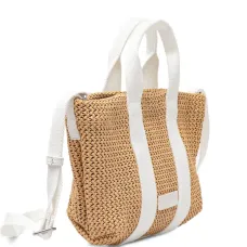 Маленькая плетеная сумка-тоут Маленькая плетеная сумка-тоут