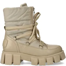 Дутые ботинки на шнуровке