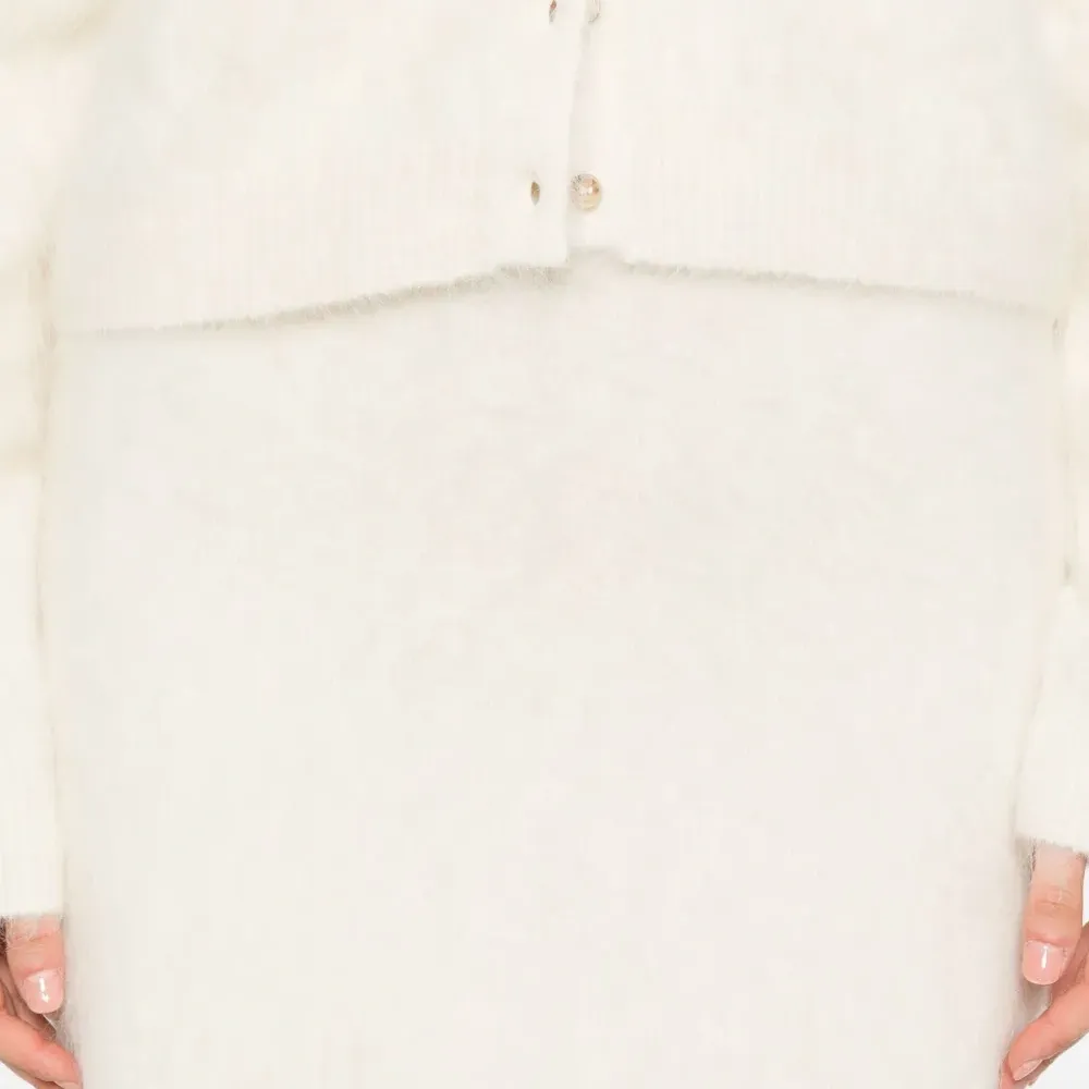 Мини-юбка А-силуэта из смеси альпаки и шерсти Мини-юбка А-силуэта из смеси альпаки и шерсти