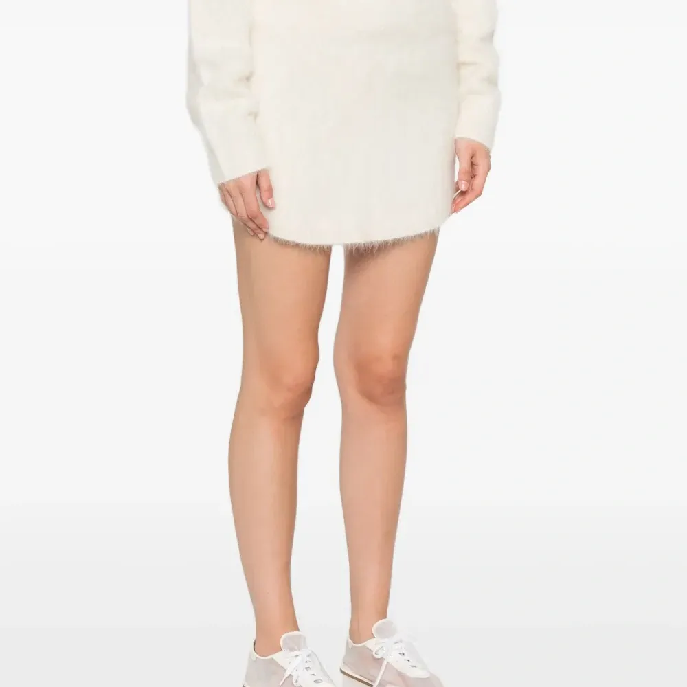 Мини-юбка А-силуэта из смеси альпаки и шерсти Мини-юбка А-силуэта из смеси альпаки и шерсти