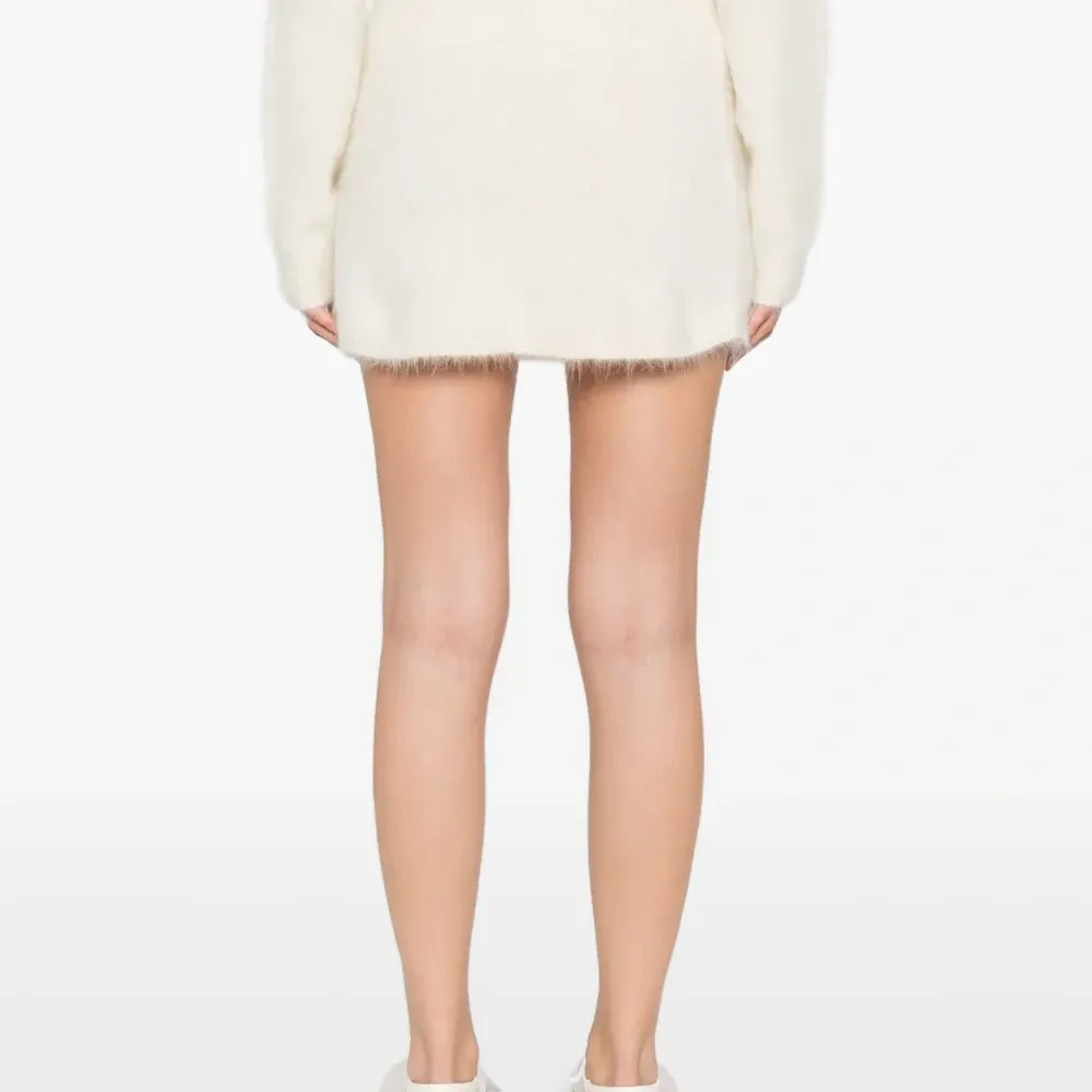 Мини-юбка А-силуэта из смеси альпаки и шерсти Мини-юбка А-силуэта из смеси альпаки и шерсти