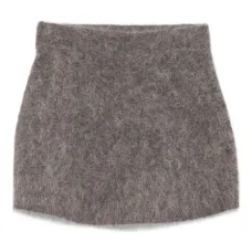 Мини-юбка с эффектом браширования