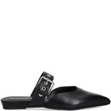 Мюли с заостренным носком и пряжкой