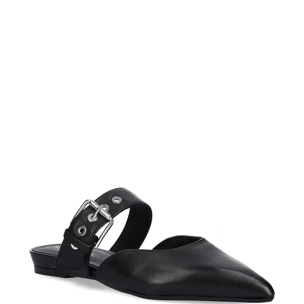 Мюли с заостренным носком и пряжкой Мюли с заостренным носком и пряжкой