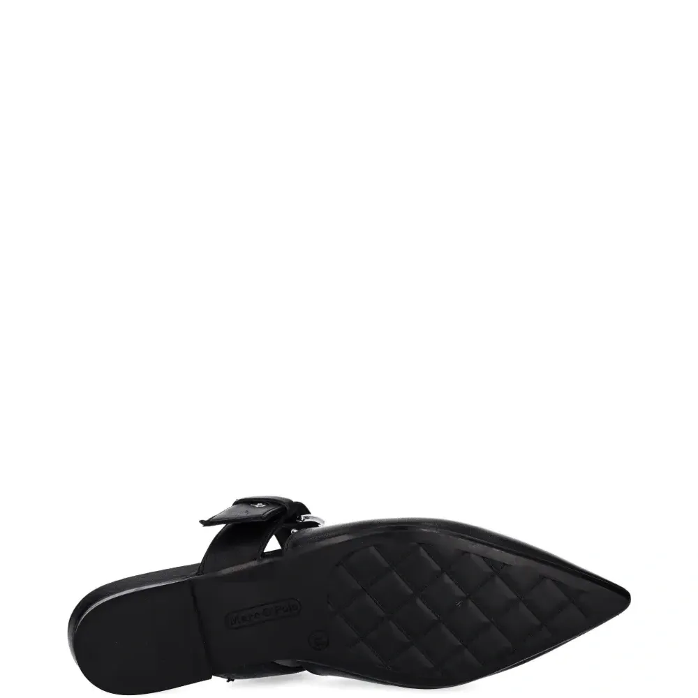 Мюли с заостренным носком и пряжкой Мюли с заостренным носком и пряжкой