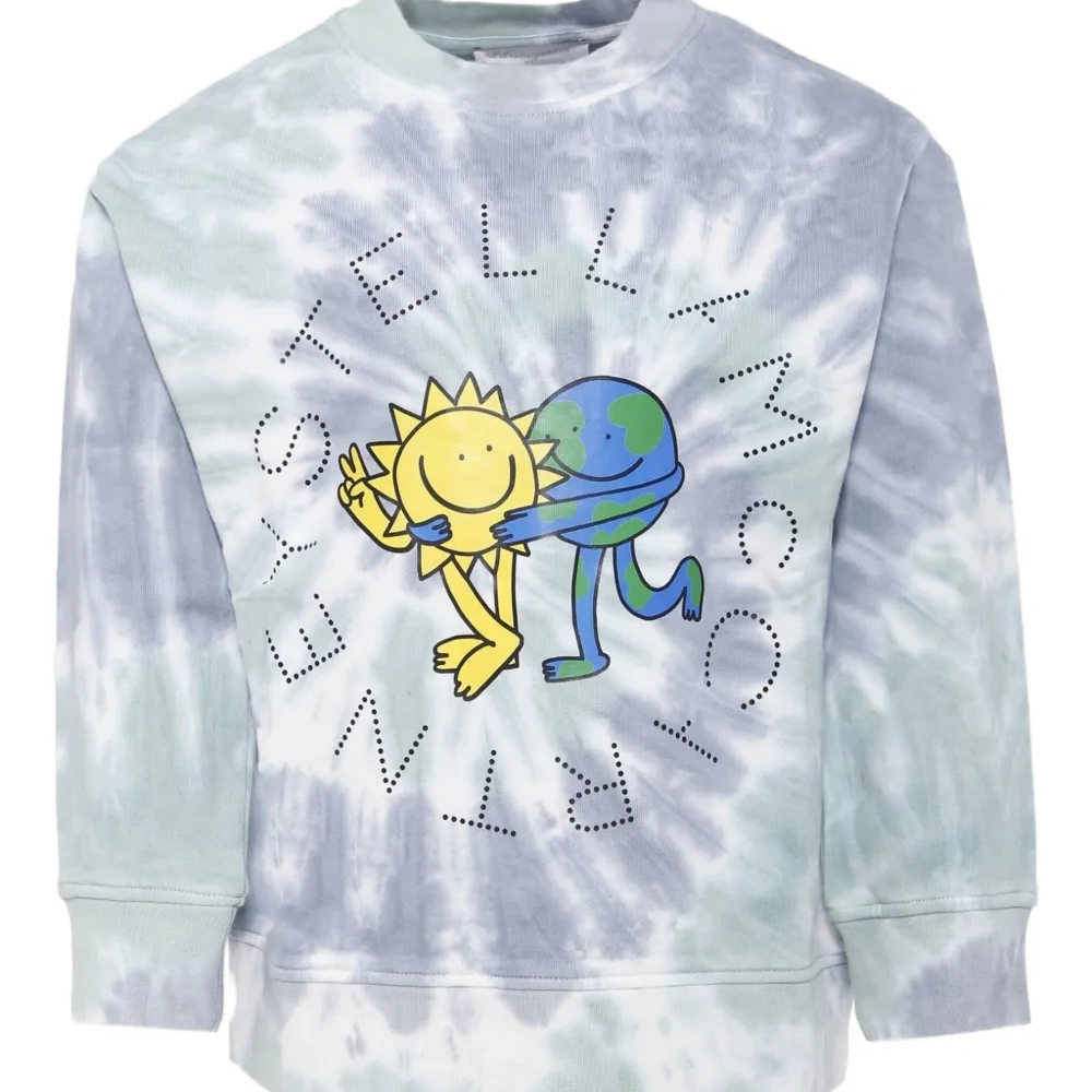 толстовка с принтом тай-дай