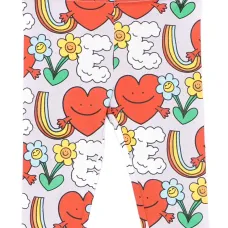 легинсы с графичным принтом