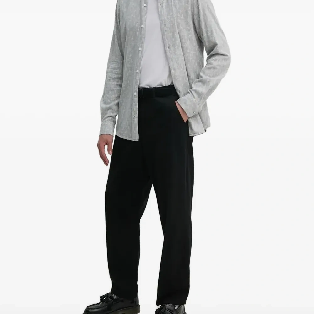 Рубашка с длинными рукавами и узором