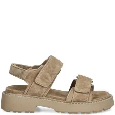 Стеганые сандалии с ремешками