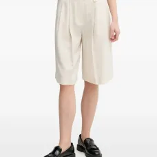 Шорты со складками и логотипом