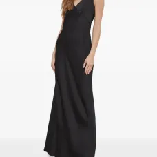 Атласное платье макси