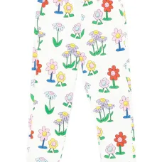 брюки с кулиской и цветочным принтом брюки с кулиской и цветочным принтом