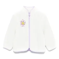 куртка с цветочной вышивкой