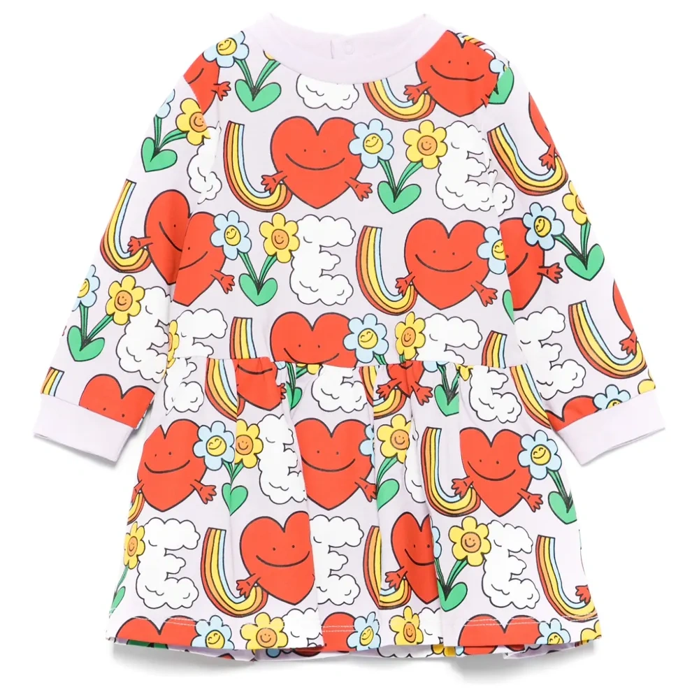 платье с графичным принтом