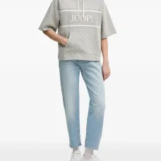 Худи с короткими рукавами и логотипом