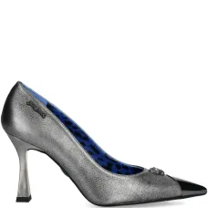 туфли с эффектом металлик