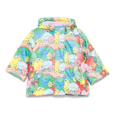 плащ с графичным принтом