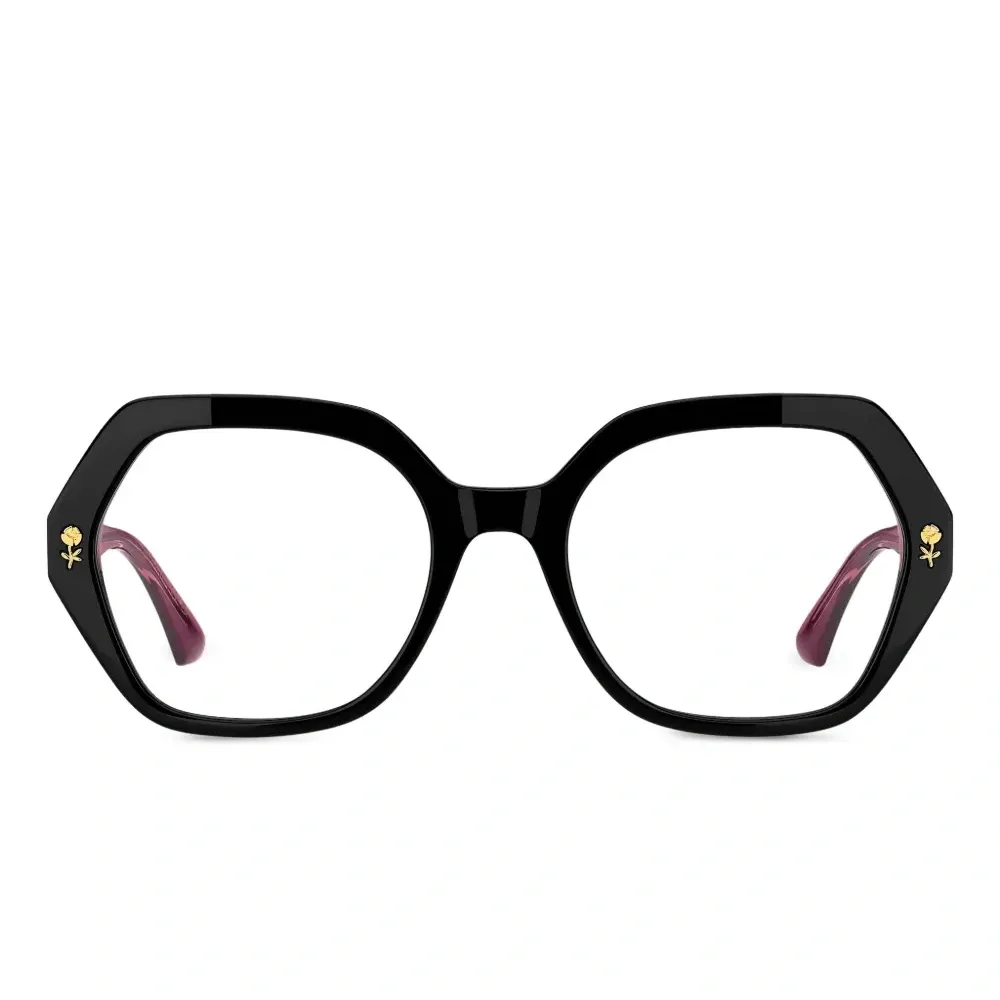 очки в геометричной оправе