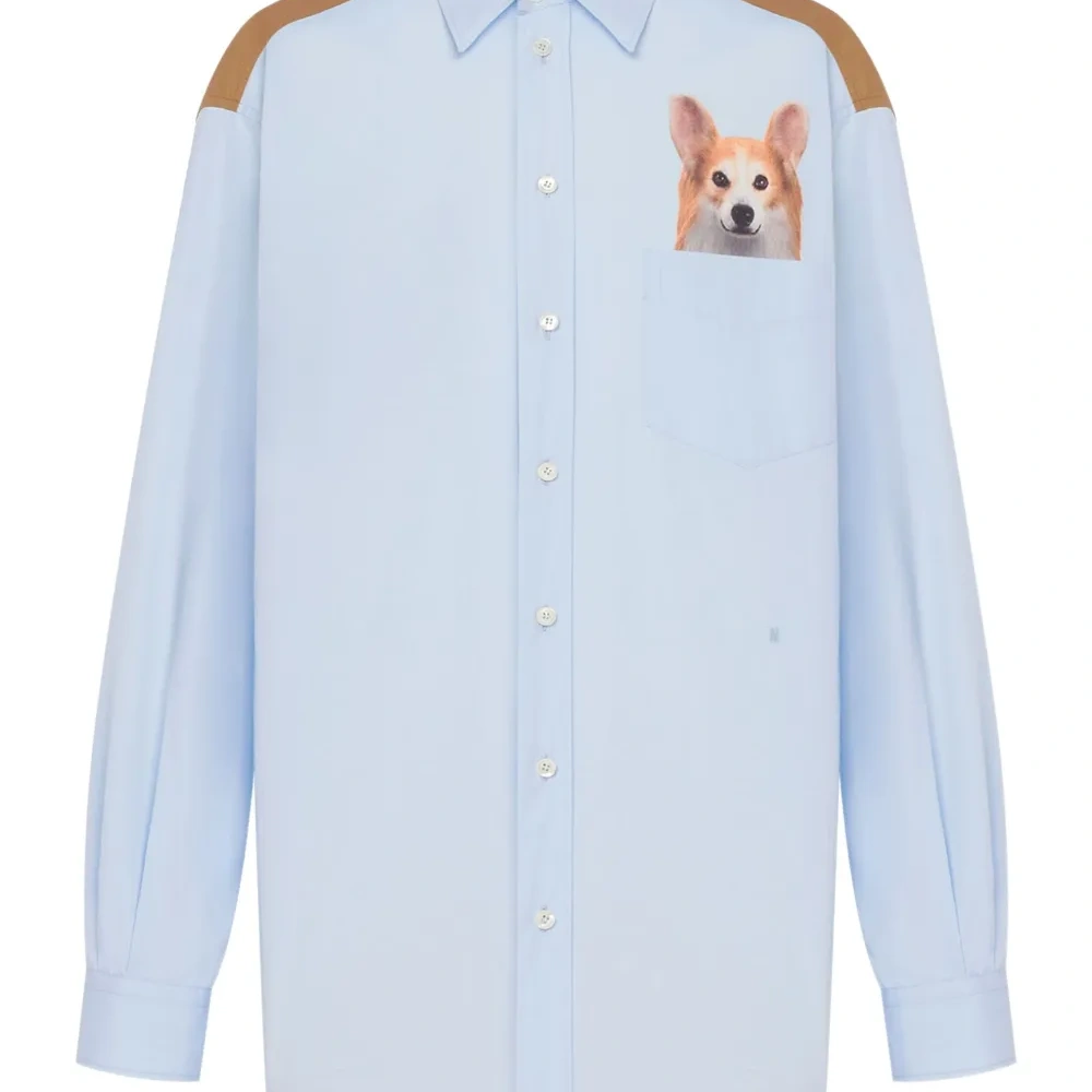 рубашка с принтом