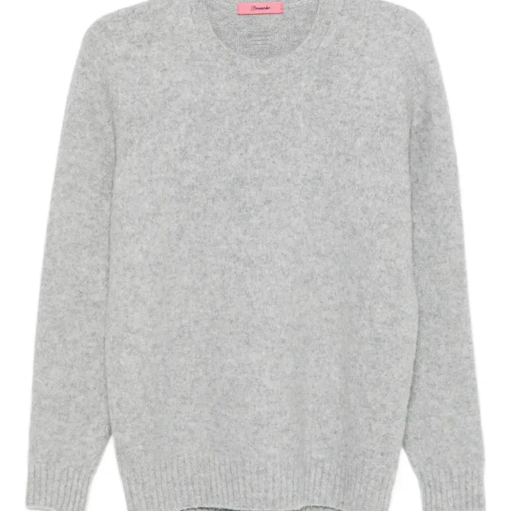 шерстяной свитер с круглым вырезом