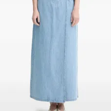 Юбка с запахом и поясом Юбка с запахом и поясом