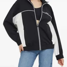 Толстовка в стиле колор-блок на молнии