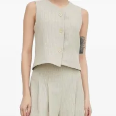 Топ в тонкую полоску