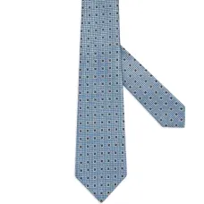 Шелковый галстук с геометричным узором