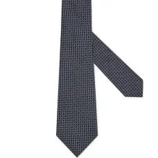 Шелковый галстук с геометричным узором
