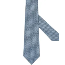 Шелковый галстук с геометричным узором